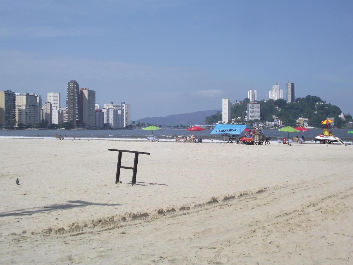 Apartamento Temporada São Vicente Esterno foto